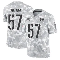 Washington Commanders Men's Limited Arctic Camo 2024 Salute to Service Jersey (57 Bunmi Rotimi)