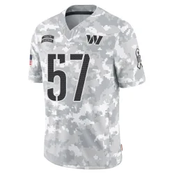 Washington Commanders Men's Limited Arctic Camo 2024 Salute to Service Jersey (57 Bunmi Rotimi)