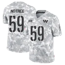 Washington Commanders Men's Limited Arctic Camo 2024 Salute to Service Jersey (59 Bryce Notree)