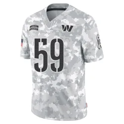 Washington Commanders Men's Limited Arctic Camo 2024 Salute to Service Jersey (59 Bryce Notree)