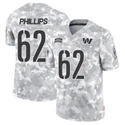 Washington Commanders Men's Limited Arctic Camo 2024 Salute to Service Jersey (62 Tyre Phillips)