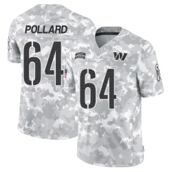 Washington Commanders Men's Limited Arctic Camo 2024 Salute to Service Jersey (64 Norell Pollard)