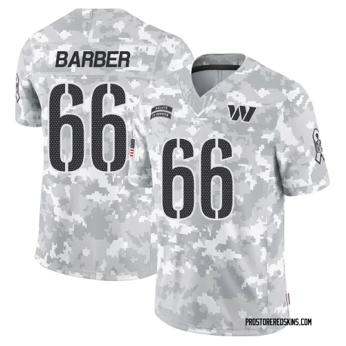 Washington Commanders Men's Limited Arctic Camo 2024 Salute to Service Jersey (66 Ricky Barber)