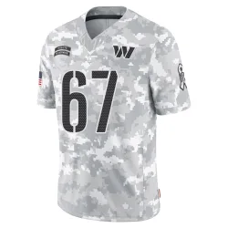 Washington Commanders Men's Limited Arctic Camo 2024 Salute to Service Jersey (67 Nick Allegretti)