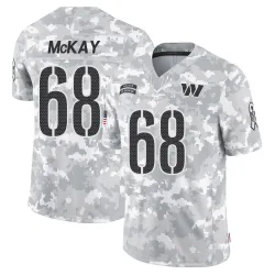 Washington Commanders Men's Limited Arctic Camo 2024 Salute to Service Jersey (68 Timothy McKay)