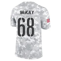 Washington Commanders Men's Limited Arctic Camo 2024 Salute to Service Jersey (68 Timothy McKay)