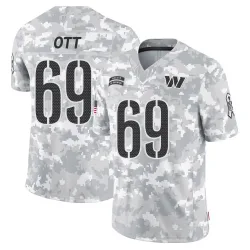 Washington Commanders Men's Limited Arctic Camo 2024 Salute to Service Jersey (69 Tyler Ott)