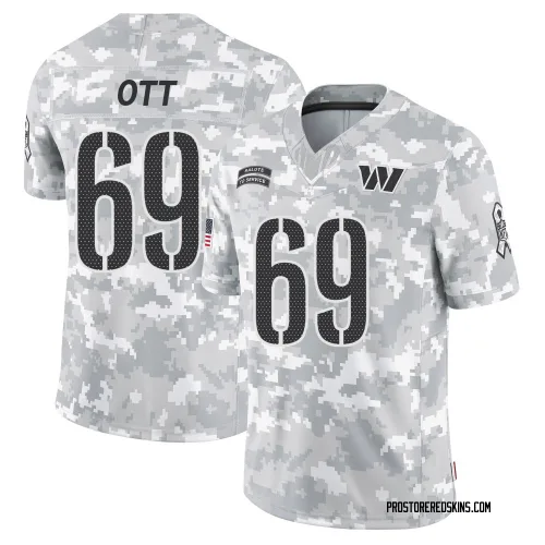 Washington Commanders Men's Limited Arctic Camo 2024 Salute to Service Jersey (69 Tyler Ott)