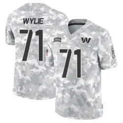 Washington Commanders Men's Limited Arctic Camo 2024 Salute to Service Jersey (71 Andrew Wylie)