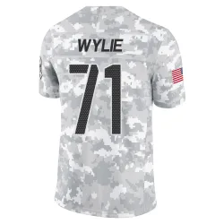 Washington Commanders Men's Limited Arctic Camo 2024 Salute to Service Jersey (71 Andrew Wylie)