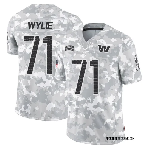 Washington Commanders Men's Limited Arctic Camo 2024 Salute to Service Jersey (71 Andrew Wylie)