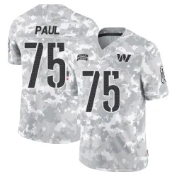 Washington Commanders Men's Limited Arctic Camo 2024 Salute to Service Jersey (75 Chris Paul)