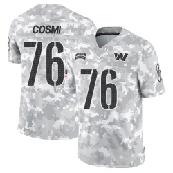 Washington Commanders Men's Limited Arctic Camo 2024 Salute to Service Jersey (76 Sam Cosmi)