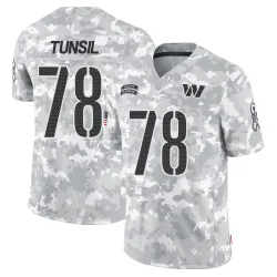 Washington Commanders Men's Limited Arctic Camo 2024 Salute to Service Jersey (78 Laremy Tunsil)