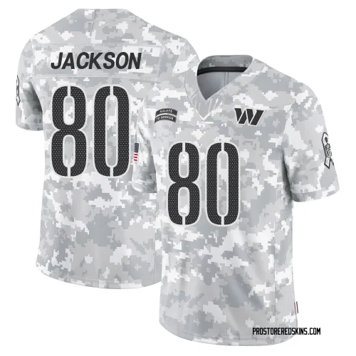Washington Commanders Men's Limited Arctic Camo 2024 Salute to Service Jersey (80 Tyree Jackson)
