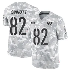 Washington Commanders Men's Limited Arctic Camo 2024 Salute to Service Jersey (82 Ben Sinnott)
