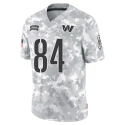 Washington Commanders Men's Limited Arctic Camo 2024 Salute to Service Jersey (84 Mike Strachan)