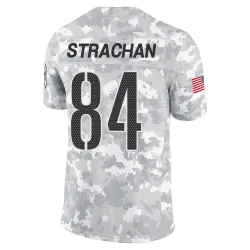 Washington Commanders Men's Limited Arctic Camo 2024 Salute to Service Jersey (84 Mike Strachan)