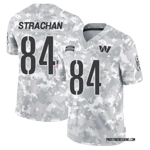 Washington Commanders Men's Limited Arctic Camo 2024 Salute to Service Jersey (84 Mike Strachan)
