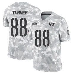 Washington Commanders Men's Limited Arctic Camo 2024 Salute to Service Jersey (88 Cole Turner)