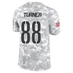 Washington Commanders Men's Limited Arctic Camo 2024 Salute to Service Jersey (88 Cole Turner)