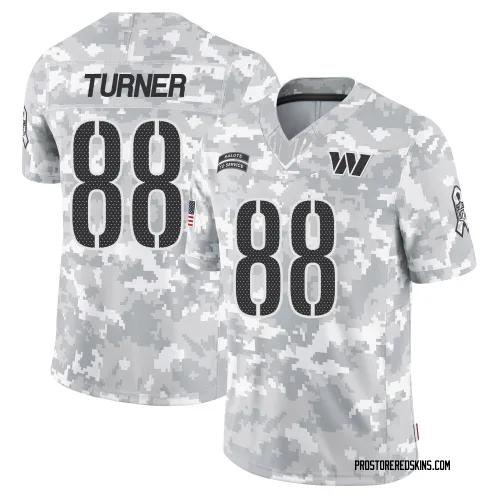 Washington Commanders Men's Limited Arctic Camo 2024 Salute to Service Jersey (88 Cole Turner)