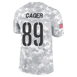 Washington Commanders Men's Limited Arctic Camo 2024 Salute to Service Jersey (89 Lawrence Cager)