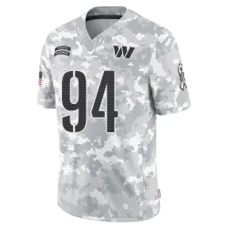 Washington Commanders Men's Limited Arctic Camo 2024 Salute to Service Jersey (94 Daron Payne)