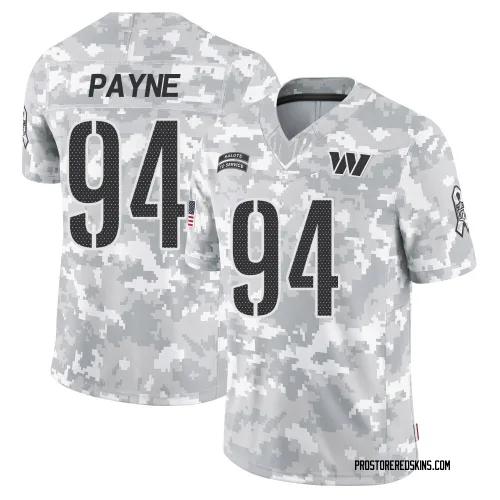 Washington Commanders Men's Limited Arctic Camo 2024 Salute to Service Jersey (94 Daron Payne)