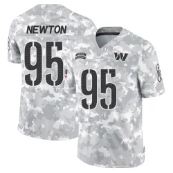 Washington Commanders Men's Limited Arctic Camo 2024 Salute to Service Jersey (95 Jer'Zhan Newton)