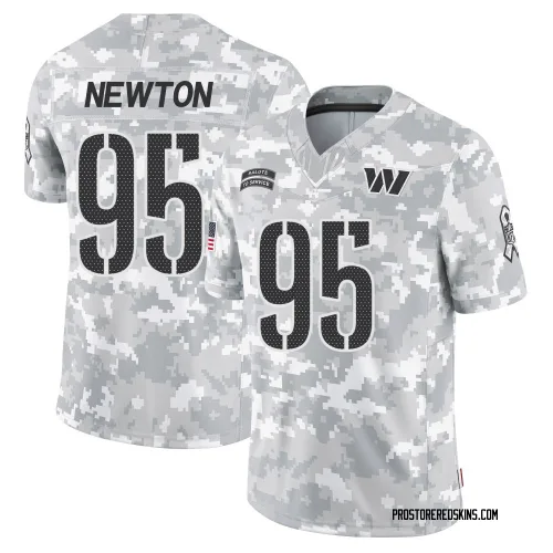 Washington Commanders Men's Limited Arctic Camo 2024 Salute to Service Jersey (95 Jer'Zhan Newton)