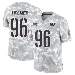 Washington Commanders Men's Limited Arctic Camo 2024 Salute to Service Jersey (96 Jalyn Holmes)