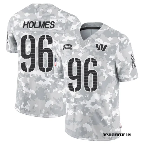 Washington Commanders Men's Limited Arctic Camo 2024 Salute to Service Jersey (96 Jalyn Holmes)