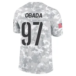 Washington Commanders Men's Limited Arctic Camo 2024 Salute to Service Jersey (97 Efe Obada)