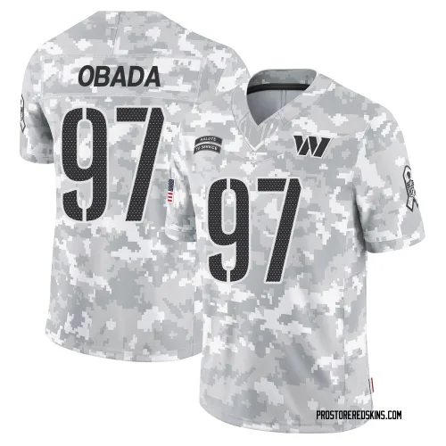 Washington Commanders Men's Limited Arctic Camo 2024 Salute to Service Jersey (97 Efe Obada)
