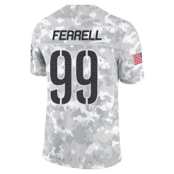 Washington Commanders Men's Limited Arctic Camo 2024 Salute to Service Jersey (99 Clelin Ferrell)