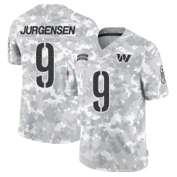 Washington Commanders Men's Limited Arctic Camo 2024 Salute to Service Jersey (9 Sonny Jurgensen)