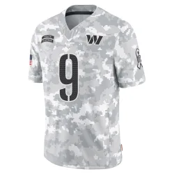 Washington Commanders Men's Limited Arctic Camo 2024 Salute to Service Jersey (9 Sonny Jurgensen)