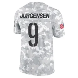 Washington Commanders Men's Limited Arctic Camo 2024 Salute to Service Jersey (9 Sonny Jurgensen)