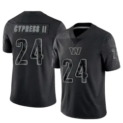 Washington Commanders Men's Limited Black Reflective Jersey (24 Fentrell Cypress II)