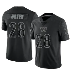 Washington Commanders Men's Limited Black Reflective Jersey (28 Darrell Green)