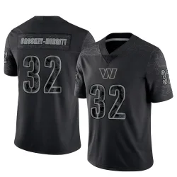 Washington Commanders Men's Limited Black Reflective Jersey (32 Jacory Croskey-Merritt)