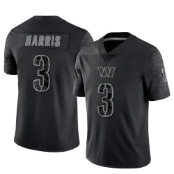 Washington Commanders Men's Limited Black Reflective Jersey (3 Will Harris)