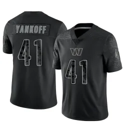 Washington Commanders Men's Limited Black Reflective Jersey (41 Colson Yankoff)