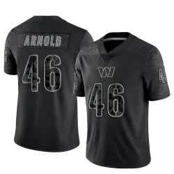 Washington Commanders Men's Limited Black Reflective Jersey (46 Kam Arnold)