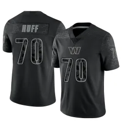Washington Commanders Men's Limited Black Reflective Jersey (70 Sam Huff)