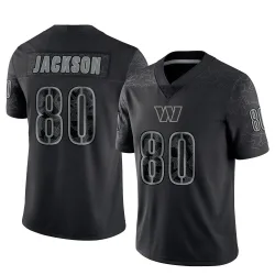 Washington Commanders Men's Limited Black Reflective Jersey (80 Tyree Jackson)