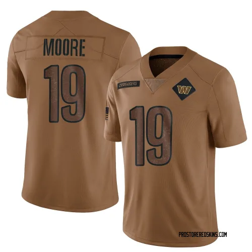 Washington Commanders Men's Limited Brown 2023 Salute To Service Jersey (19 Chris Moore)