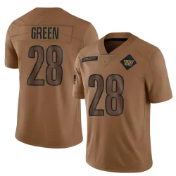 Washington Commanders Men's Limited Brown 2023 Salute To Service Jersey (28 Darrell Green)