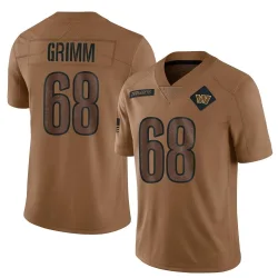 Washington Commanders Men's Limited Brown 2023 Salute To Service Jersey (68 Russ Grimm)
